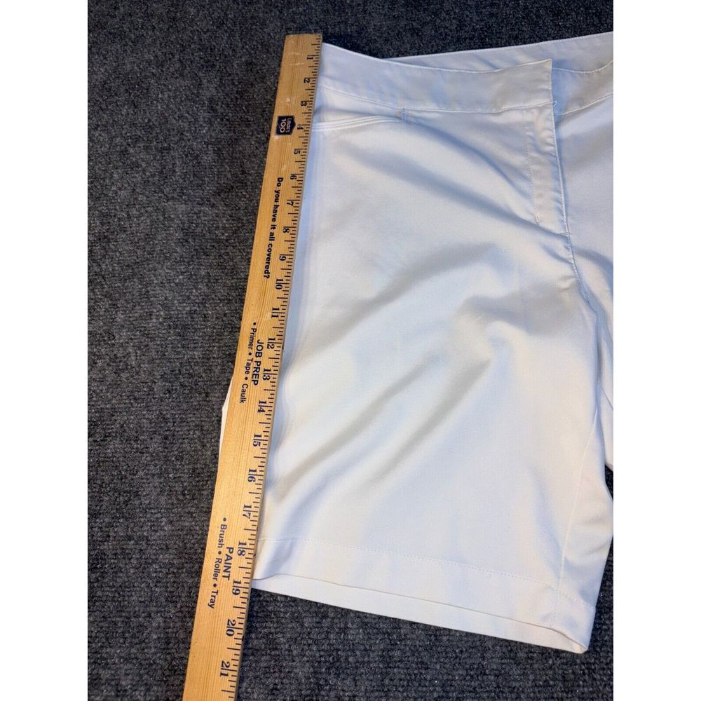 PGA TOUR Bermuda Shorts Women's Size 14 White Pockets Flat Front Regular Outdoor - Picture 3 of 5